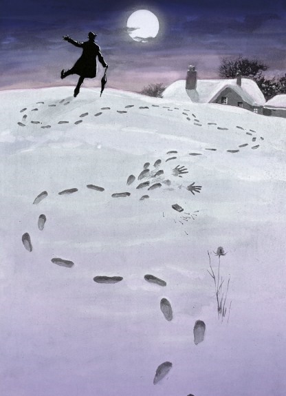 'A Man Walking in the Snow' (8 pack) (xmg116) 175mm x 125mm (message inside) Was 6.50, now 3.90