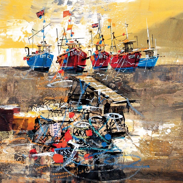 'Boats on Beer Beach' by Mike Bernard (D110) d Was 2.85, now 1.75