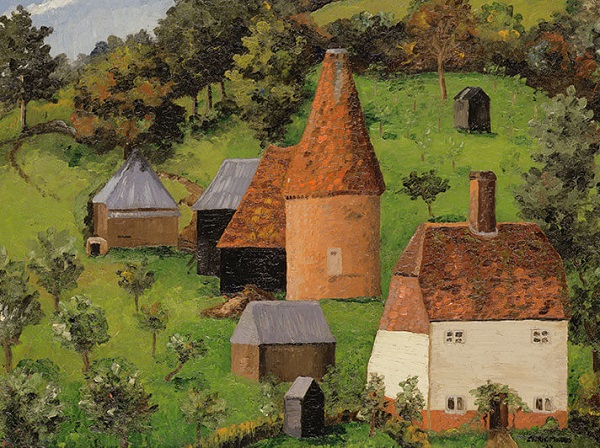 'Oast-houses' 1927 by Cedric Morris (1889 - 1982)  (W158)