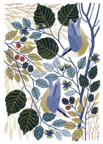 'Nuthatches' by Claire Tuxworth (T065) 