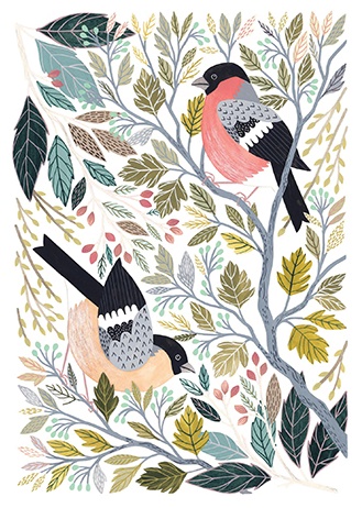 'Bullfinches' by Claire Tuxworth (T084) NEW