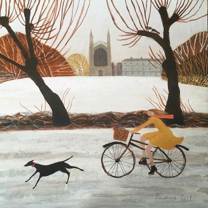 'Cycling in the Snow' by Barbara Peirson (Q197)