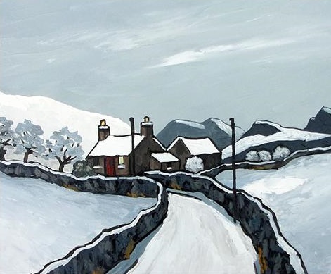 'The Denbighshire Moors in Winter' by David Barnes 