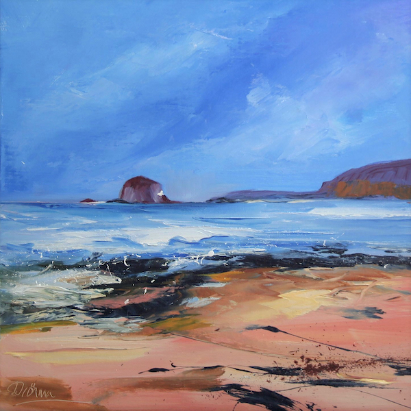 'Bass Rock from E Sands North Berwick' by Dronma (H240)