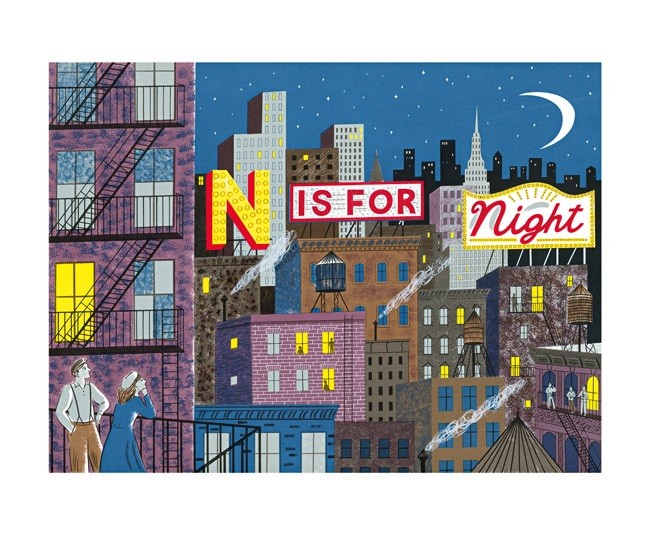 'N is for Night' by Emily Sutton (A712) d Was 2.50, now 1.75