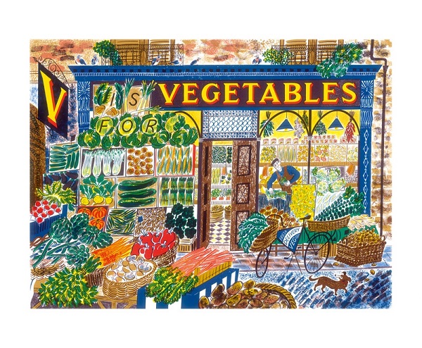 'V is for Vegetables' by Emily Sutton (A019) 