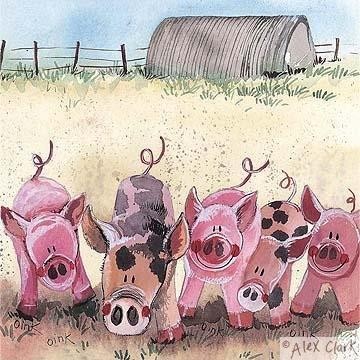 'Five Little Pigs' by Alex Clark (E075) d Was 2.40, now 1.40