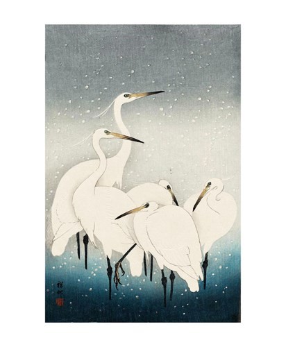 'Herons in the Snow' by Ohara Koson (A517w)