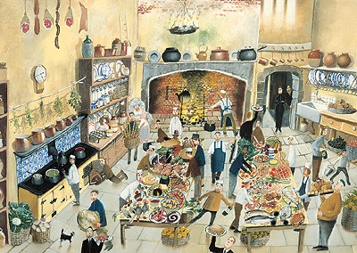  'His Lordship's Supper' by Richard Adams (Print)