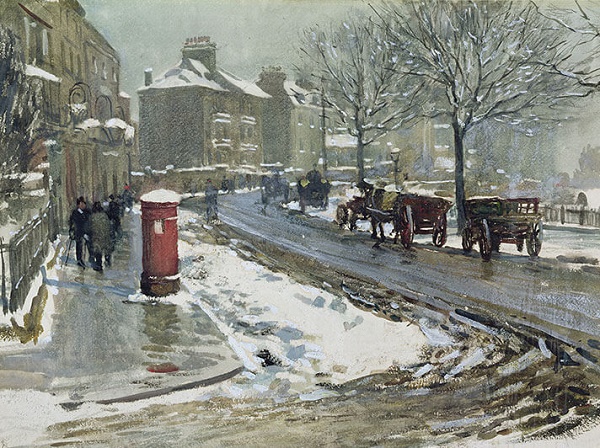 'Cheyne Walk, Chelsea' by Laura Knight (1887 - 1970) (W142) 