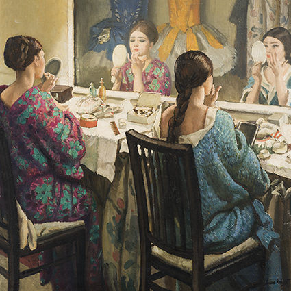 'The Dressing Room' by Dame Laura Knight RA RWS (C448) * 