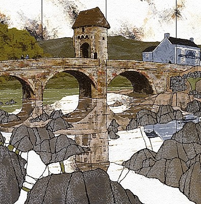'Monnow Bridge' by David Day (L090)