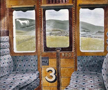 'Train Landscape' by Eric Ravilious (B103) *