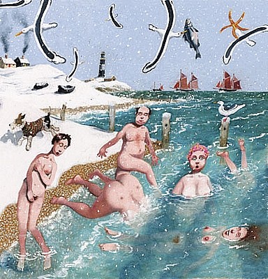 'New Years Day Bathing Club' by Richard Adams (L102) 