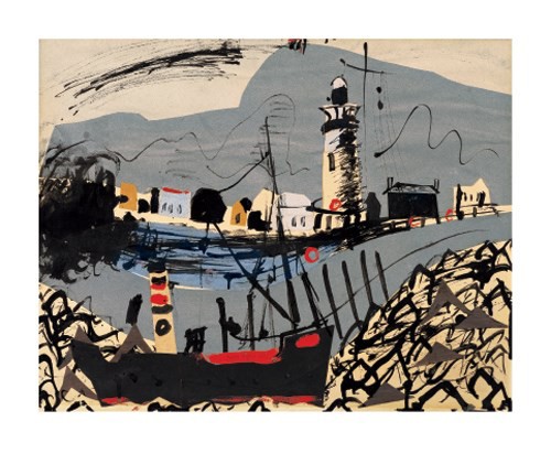 'Newhaven, 1936' by John Piper 1903 - 1992 (A536) * d Was 2.50, now 1.75