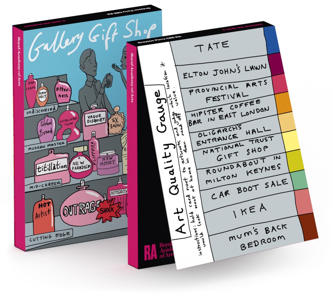 'Notecard Wallet' 3 x 2 designs by Grayson Perry CBE RA (Art Quality Guage / Gallery Gift Shop)