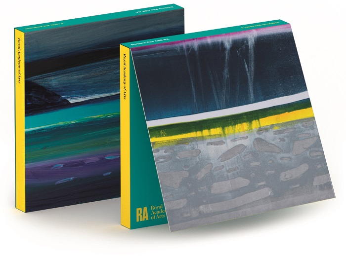 'Notecard Wallet' 3 x 2 designs ('Peel Sound - Ice No.3' 2017 / 'Croker Glacier - Dark No.1' 2017) by Barbara Rae CBE RA