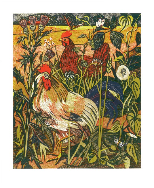 'Cock and Hen' by Rupert Shephard 1909 - 1992 (A866) d