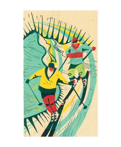 'Skiers' by Paul Cleden (A249w)