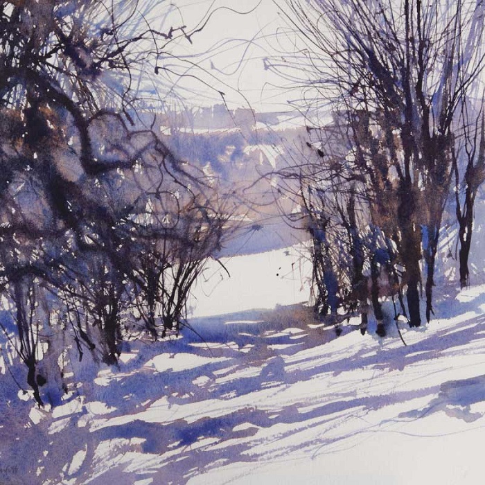 'Snow Path' by David Parfitt RI (Q206) 