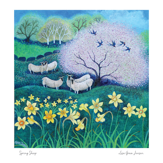'Spring Sheep' by Lisa Graa Jensen (J069) NEW