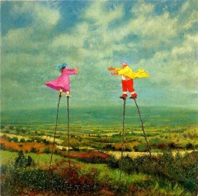 'Stilt Walkers' by Simon Garden (B222)