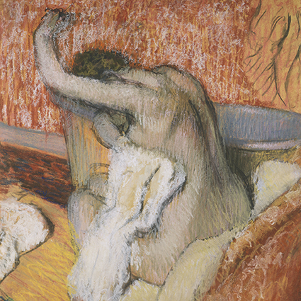 'After the Bath - Woman Drying Herself' c1895 by Edgar Degas (1834 - 1917) (C615) The Courtauld Collection