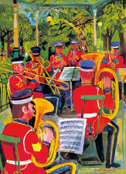 Bands in the Park by Ronald Glendening, 1973 Transport for London (V172) 
