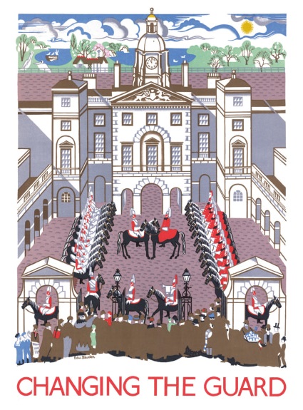 Changing the Guard by Edward Bawden, 1925 Transport for London (V173) 