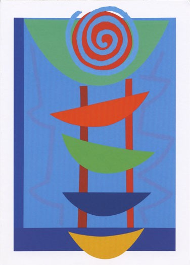 'Orange, Green and Blue Rhythm' by Terry Frost (B390)