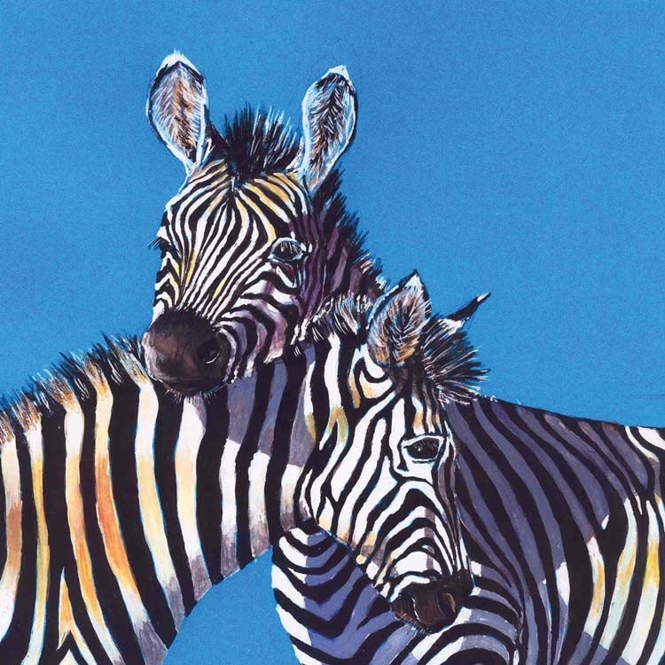'Two Zebras' by Heather Pretorius (Q097) d Was 2.85, now 1.75