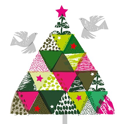 'Xmas tree of many colours' by Jane Ormes (CHRISTMAS) (xaps27) Was 2.95, now 1.45