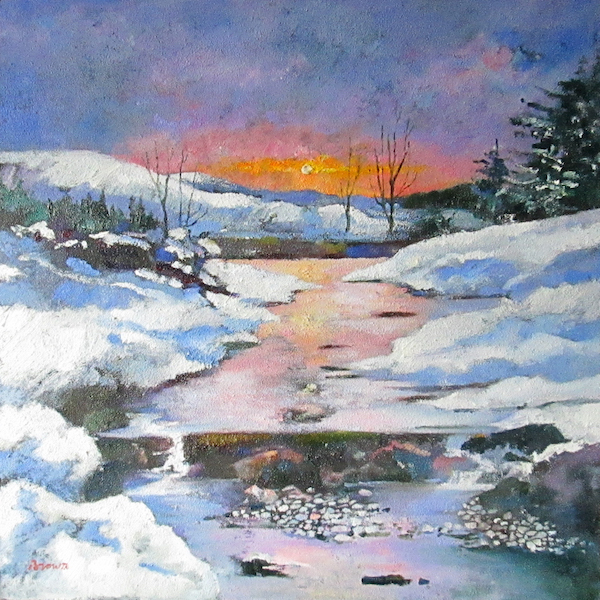 'Winter Burn, Galloway' by Davy Brown (6 pack) (xsa32)