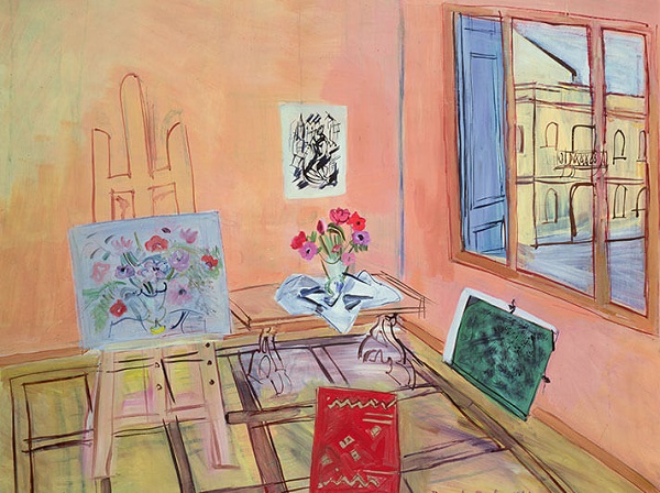 'Studio with Flowers' 1942 by Raoul Dufy (1877  -1953) (W147)