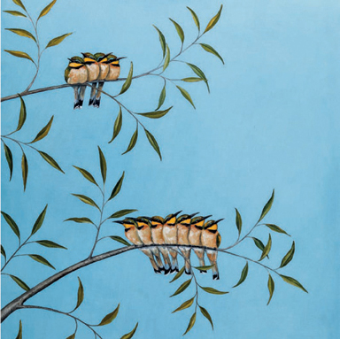 'A Colony of Bee-eaters' by Rebecca Campbell (B470)