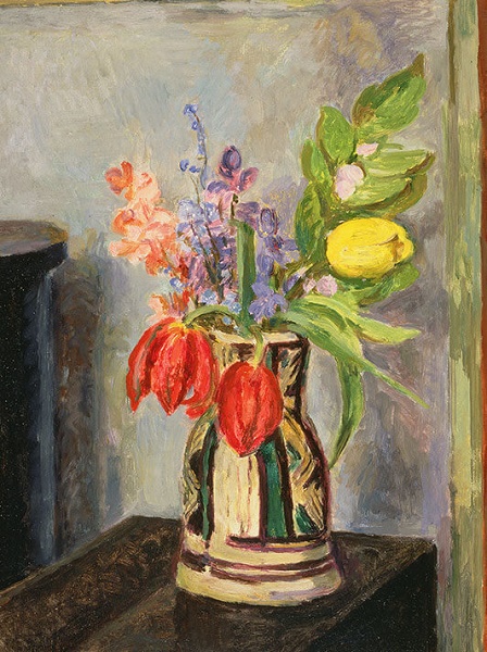 'Tulips in a Jug' by Vanessa Bell (W126) * 