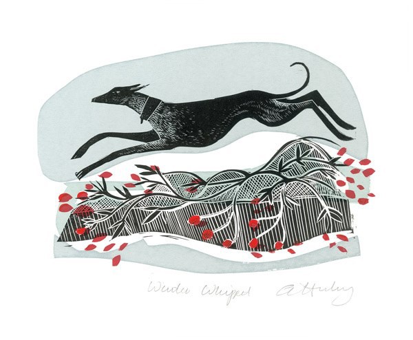 'Winter Whippet' by Angela Harding (A615w)