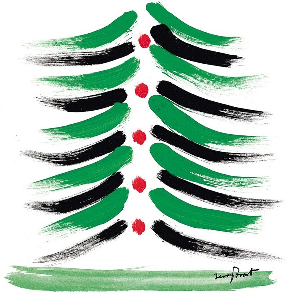 'Christmas Tree' by Terry Frost (6 card pack) (xcdp112) g1 Christmas Was 6.50, now 3.95