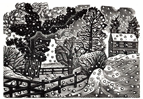 'Considerable Falls of Snow' by Eric Ravilious (xcdp14) g1 (6 card pack) Christmas Was 6.50, now 3.95