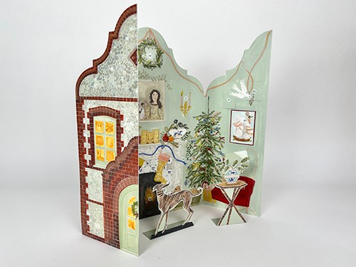 Polly Fern Advent Calendar 'Festive Dutch Gable' (ADCAL14) (AC33) Back In Stock Soon