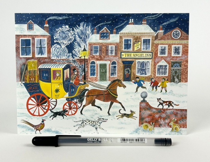 'The Angel Inn' Advent card by Emily Sutton (AP067) (ADC3) 