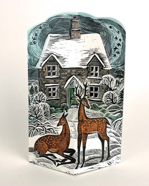 'Hope Cottage' fold out die-cut card by Angela Harding (AP051) NEW