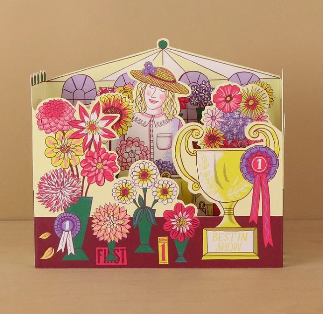 Flower Show die-cut box card by Alice Pattullo (AP077) NEW 