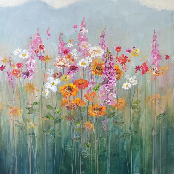 'Wild Flower Meadow' by Anna Perlin (Q266) NEW 