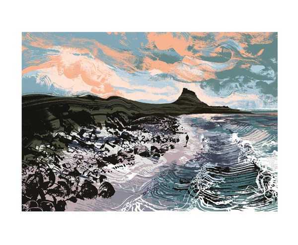 'Early Morning Light, Landisfarne' by Andy Lovell (A150) NEW 