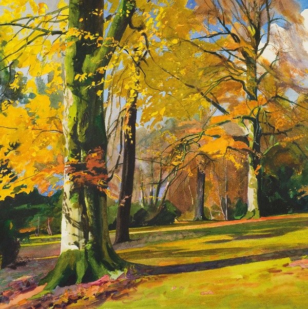 'Knightshayes, Autumn' by Bob Rudd (Q283) 