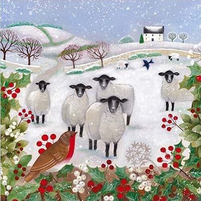 'Sheep and Robin' by Bex Parkin (T123)