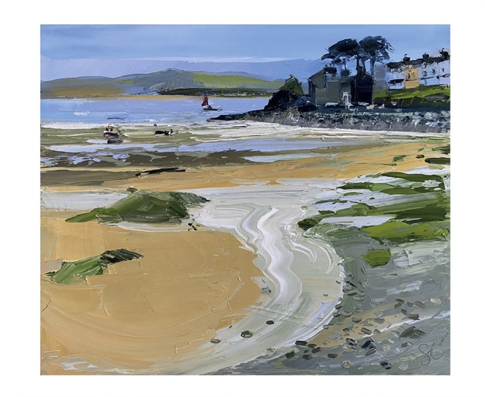 'Borth y Gest Retreating Tide' by Sarah Carvell (T119) 