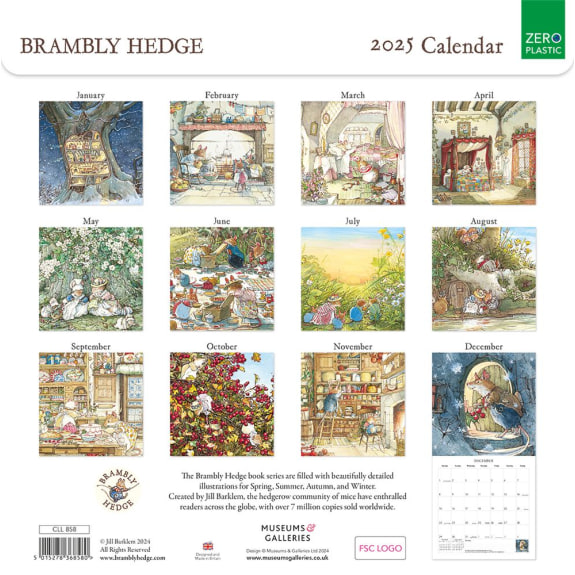 Brambly Hedge 2025 Calendar (CAL08) Click image for calendar details