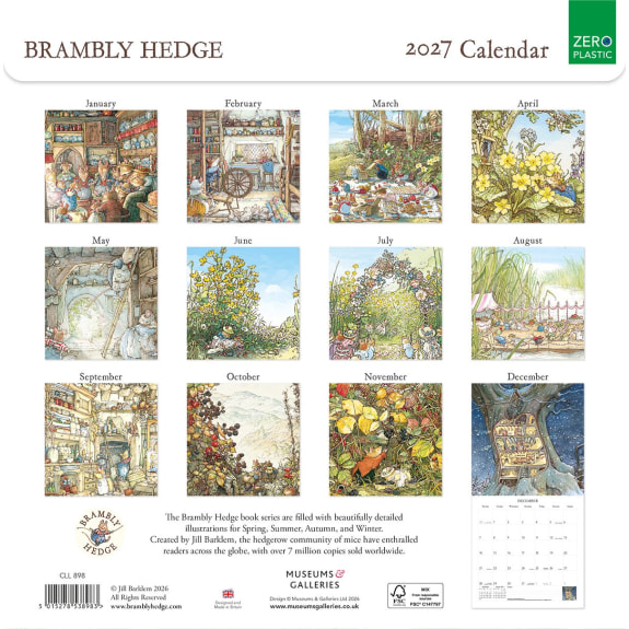 Brambly Hedge 2027 Calendar (CAL13) Click image for calendar details 